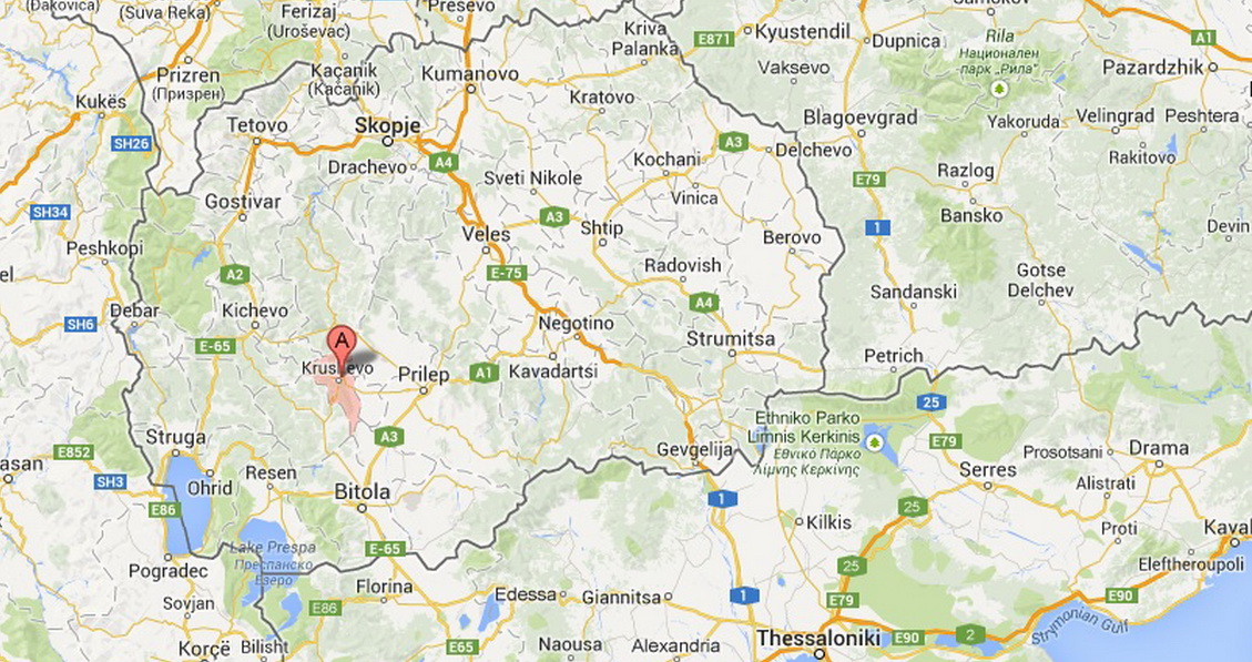 Location of Krusevo